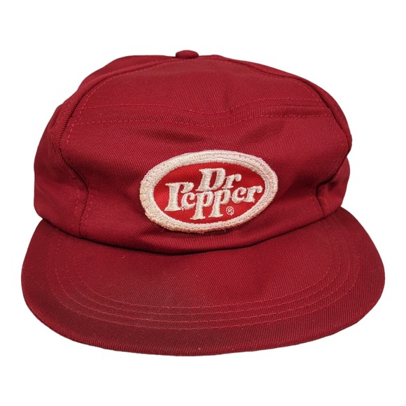 Vintage Old Dr. Pepper Painters Cap Delivery Driver Hat